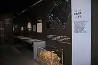 La première salle de l'exposition de la Corderie Royale