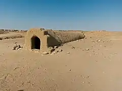 Vue de l'une des tombes.