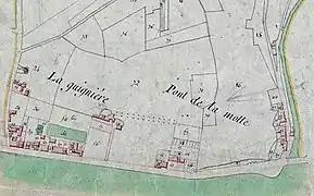 Plan de cadastre napoléonien, 1813.