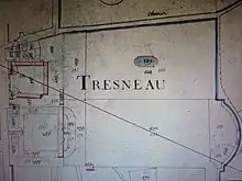 Sur le cadastre napoléonien de 1819 ne figure plus que l'emplacement du château.