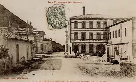 La papeterie en 1913.