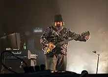 Jimmy Bower avec Eyehategod au Hellfest en 2018 / crédit photo B.Guillet