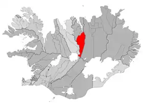 Localisation de Eyjafjarðarsveit