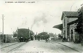 La gare d'Eyrans - Le Pontet.