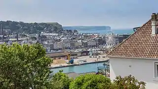 Fécamp vue de la route du Phare.