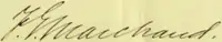 Signature de Félix-Gabriel Marchand