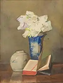 Bouquet de campanules (vers 1900).