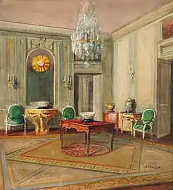 Salon. Hôtel G. Guestier, Bordeaux (vers 1920).