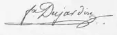 signature de Félix Dujardin