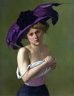 Félix Vallotton, Le Chapeau violet, 1907, Villa Flora (Winterthour).