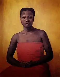 Félix Vallotton, Femme noire assise de face, 1911
