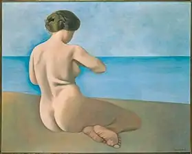 Baigneuse assise de dos sur le sable (1913), collection particulière.