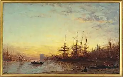 Le Port de Marseille au coucher du soleil, 1890-1895Petit Palais, Paris