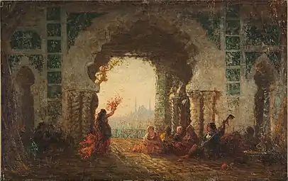 Sérail à Constantinople, la danse de l'alméeFélix Ziem,1880-1900Petit Palais, Paris