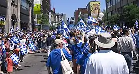 Défilé de la Fête nationale  du Québec, à Montréal, le 24 juin 2006.