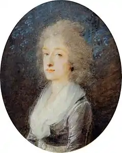 Probablement une actrice vers 1795