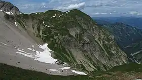 Vue de la face est du Fürschießer depuis le Kreuzeck.