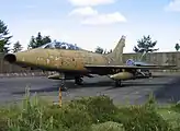 F-100F Super Sabre danois à la retraite depuis 1982.