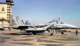 F-15 du 36th Tactical Fighter Wing de retour à Bitburg Air Base en avril 1991 après leur participation à l'opération Desert Storm.