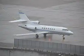 Le Falcon 50 photographié près de neuf mois avant son accident.