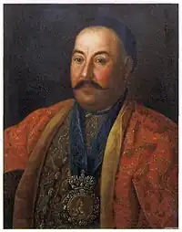 Portrait de l'ataman F.I. Krasnochtchekov - 1761