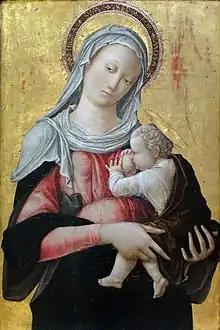 Bartolomeo Vivarini, Vierge allaitant, musée du Louvre (vers 1450).