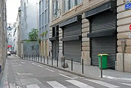 Panneau Histoire de Paris  << Rue du Croissant >>.