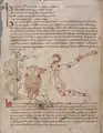 Manuscrit d'astronomie contenant une enluminure (Hercules), vers 1001-1100, Bibliothèque nationale du Pays de Galles.