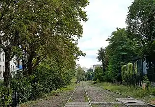 La Petite Ceinture à hauteur de la villa du Bel-Air.