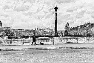 Promenade sur le pont de la Tournelle.