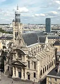 Église vue depuis la coupole du Panthéon.