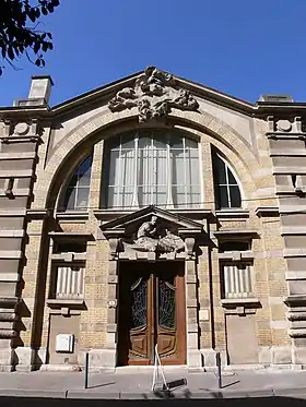 Maison du peuplelocal syndical, vestibule, élévation, toiture