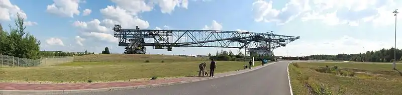 Panorama du pont transporteur F60 n° 36 à Klettwitz, avec fonction de monument