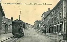 Le tramway desservant Limonest à partir de 1904.