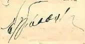 signature d'Edelmiro Julián Farrell