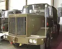 Un camion à benne basculante FBW Typ 80-N 11,3t 6x4. Cette unique exemplaire était en usage dans l'armée suisse entre 1976 et 1990 (2012).