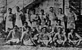 Le FC Oloron en 1927. De gauche à droite, en haut: Handy, Candavan, Gourdou, Barbé, Sanchez, Ichary, Coeiilet, Casabonne, Rangée du milieu: Planté, Guimont (cap.), Gazo, Cassagne ; rangée du bas: Loustalot, Laffore, Mazou, Renaud, Chabanne.