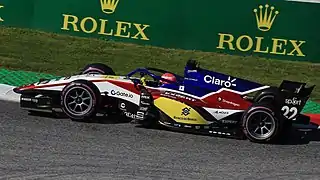 Enzo Fittipaldi en Formule 2 à Spielberg en 2022.