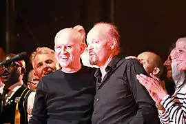 Dan Ar Braz et Alan Stivell au Festival interceltique de Lorient le 18 août 2012.