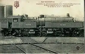 Locomotive du Bousquet 6.122 de la Compagnie des chemins de fer du Nord