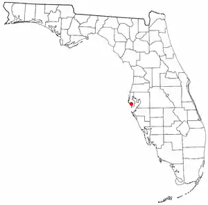 Emplacement de Bay Pines, en Floride