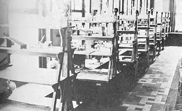 Intérieur du laboratoire en 1910