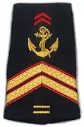 Fourreau d'épaule de sergent des troupes de marine
