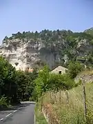 La RN 107BIS dans les gorges du Tarn.