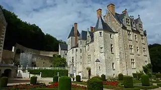 La vue depuis le jardin intérieur.