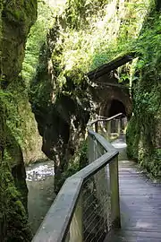 L'aménagement des gorges.