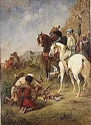 Chasse au faucon en Algérie. La curée (vers 1863), Paris, musée d'Orsay.