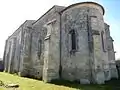 L'abside de l'église, à l'est (rajout tardif).