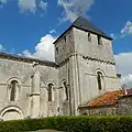 Le clocher de l'église Saint-Vincent.