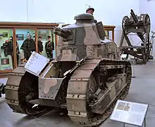 Renault FT au musée royal de l'armée et de l'histoire militaire à Bruxelles.